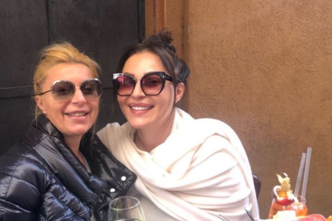 Ceca Ražnatović i Lidija Ocokoljić Ceca Ražnatović i Lidija Ocokoljić