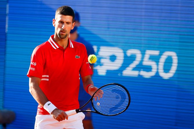 Novak Đoković Aslan Karacev Serbia open