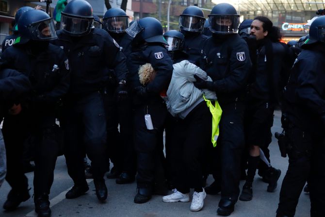 Prvi maj, protest, demonstracije, Nemačka, Berlin