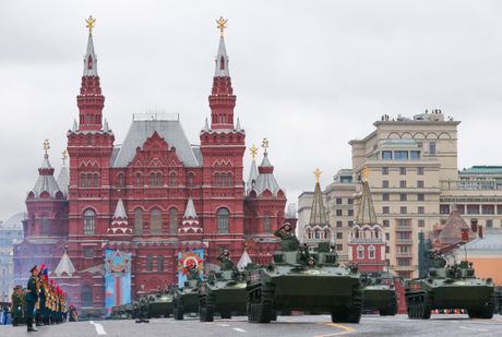 Rusija, Moskva, vojna parada