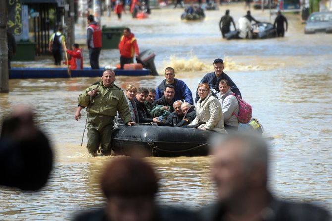 Obrenovac poplava, nevreme, kiša, poplave u Srbiji 2014.