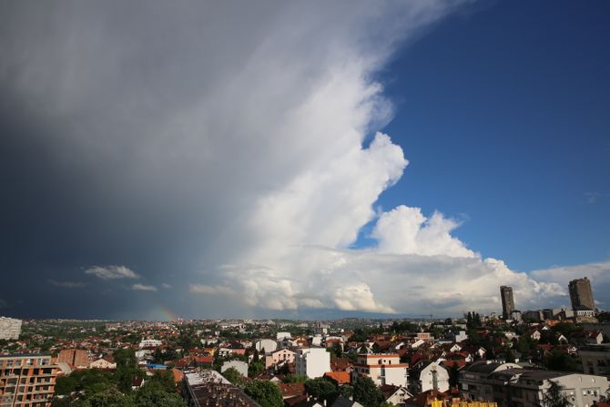 Kiša, sunce, oblaci, vremenska prognoza, Voždovac, Beograd