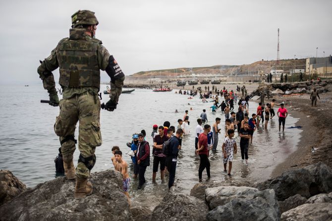 Španija enklava Seut migranti Maroko Španija enklava Seut migranti Maroko