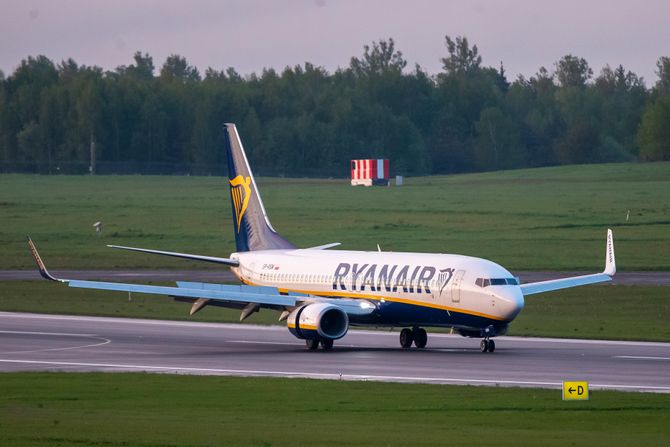 Rajaner Ryanair avion Minsk Belorusija