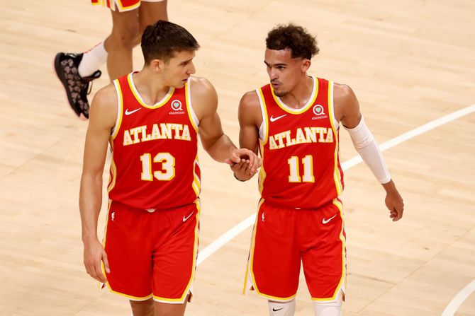 Bogdan Bogdanović, Trej Jang, Atlanta Hoks Bogdan Bogdanović, Trej Jang, Atlanta Hoks