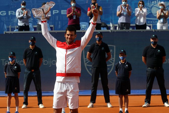 Novak Đoković, Finalni meč Belgrade Opena između Novaka Đokovića i Aleksa Olcana