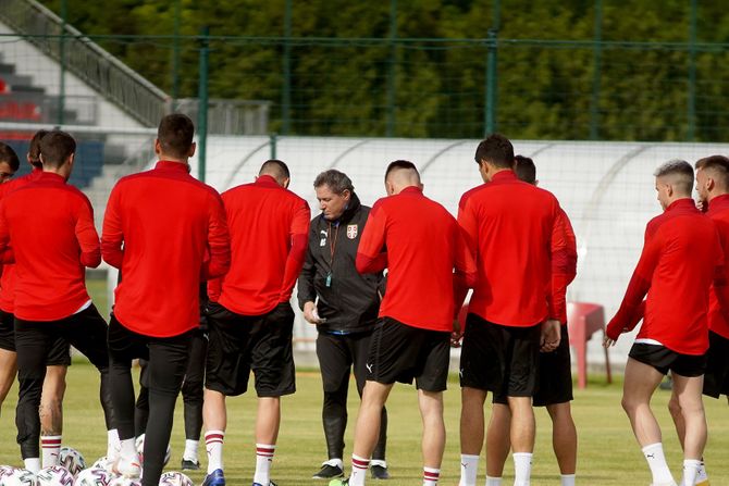 Fudbal, trening nacionalnog tima Fudbalskog saveza Srbije u u Staroj Pazovi