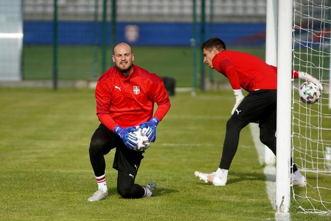 Fudbal, trening nacionalnog tima Fudbalskog saveza Srbije u u Staroj Pazovi