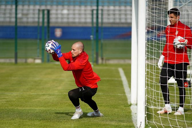 Fudbal, trening nacionalnog tima Fudbalskog saveza Srbije u u Staroj Pazovi