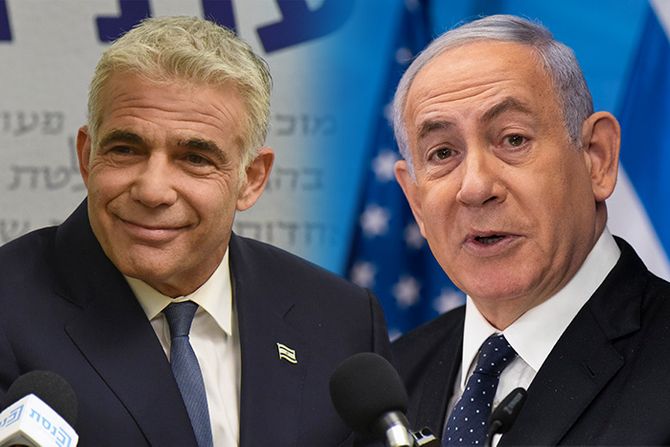 Yair Lapid, Jair Lapid, Benjamin Netanjahu