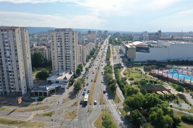 Novi Sad, panorama grada, centar