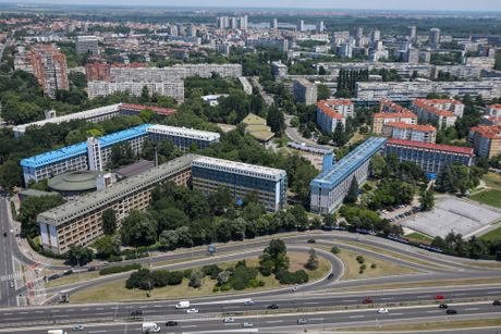 Panorama Beograda, Studentski dom, grad, Studenjak