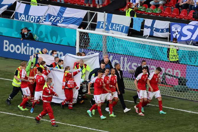 Euro 2020, fudbal, fudbalska reprezentacija, Danska - Finska, Christian Eriksen, Kristijan Eriksen