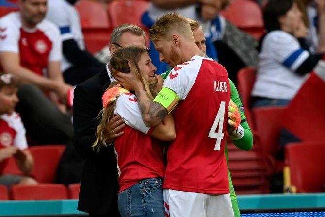 Euro 2020, fudbal, fudbalska reprezentacija, Danska - Finska, Christian Eriksen, Kristijan Eriksen, Sabrina Kvist Jensen