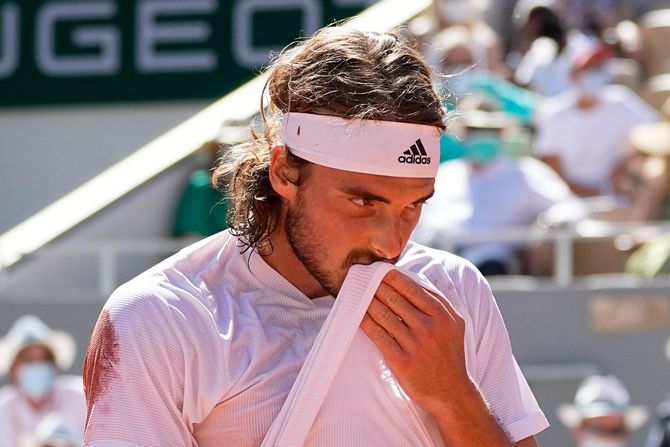 Rolan Garos, Novak Đoković, Stefanos Cicipas Rolan Garos, Novak Đoković, Stefanos Cicipas