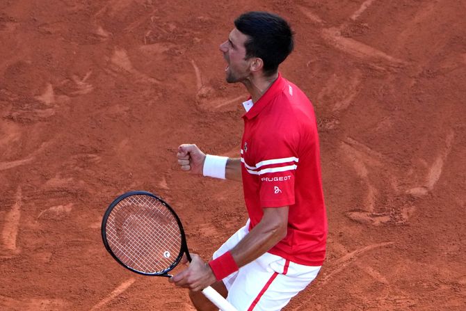 Rolan Garos, Novak Đoković, Stefanos Cicipas Rolan Garos, Novak Đoković, Stefanos Cicipas