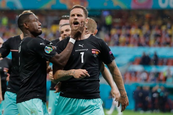 Euro 2020, fudbal, fudbalska reprezentacija, Austrija - Severna Makedonija, Marko Arnautović Euro 2020, fudbal, fudbalska reprezentacija, Austrija - Severna Makedonija, Marko Arnautović