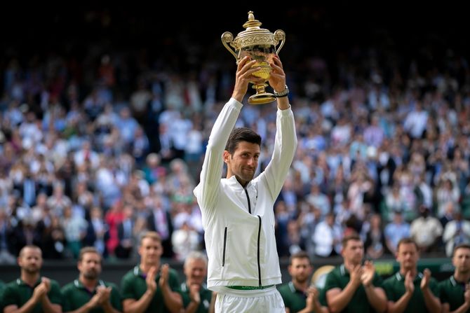 Novak Đoković, Vimbldon 2019. Novak Đoković, Vimbldon 2019.