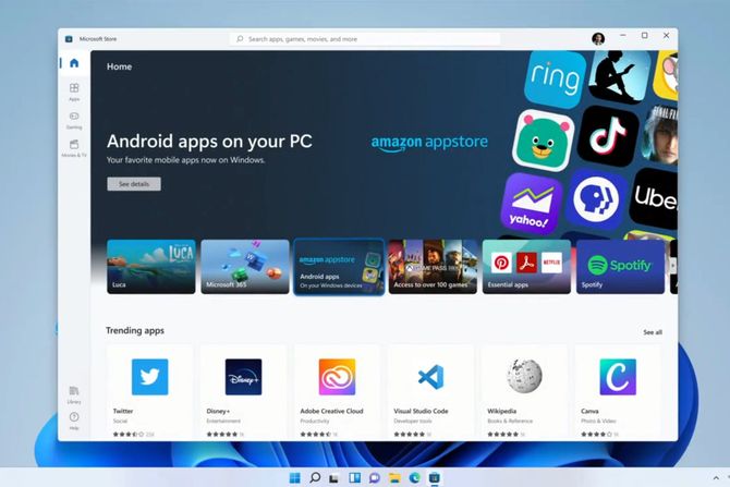 Windows 11, Android aplikacije