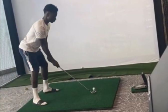 Bukajo Saka, golf Bukajo Saka, golf