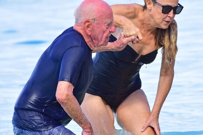 Jerry Hall i Rupert Murdoch Jerry Hall i Rupert Murdoch