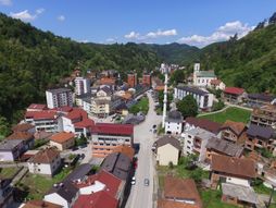Srebrenica  panorama grada centar