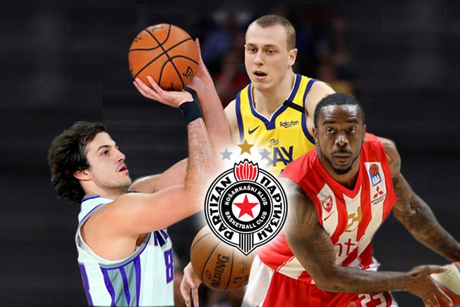 Alen Smailagić, Nemanja Bjelica, Kelvin Kresvel Rivers, KK Partizan