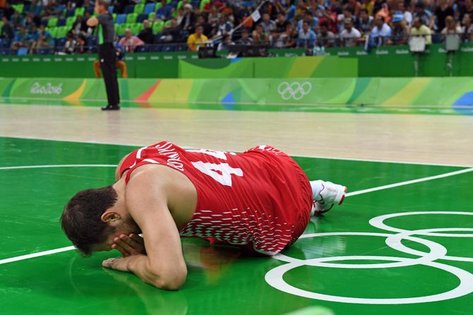 Croatia's Bojan Bogdanovic  2016 Summer Olympics in Rio de Janeiro