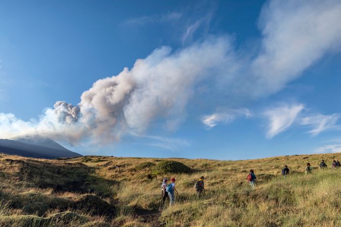 Etna, vulkan, erupcija