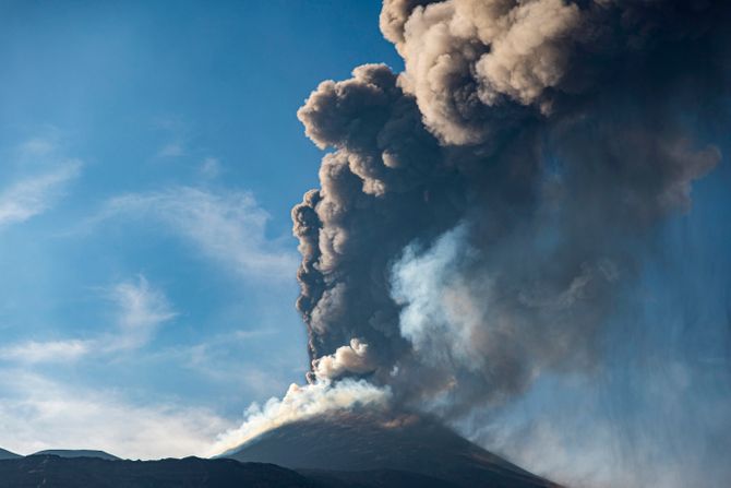 Etna, vulkan, erupcija