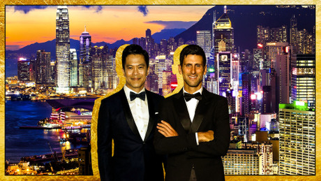 Novak Djokovic, Bajron Men, Byron Mann Novak Djokovic, Bajron Men, Byron Mann