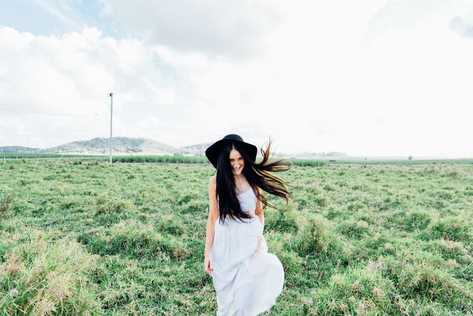 Devojka, žena, haljina, bela haljina Devojka, žena, haljina, bela haljina