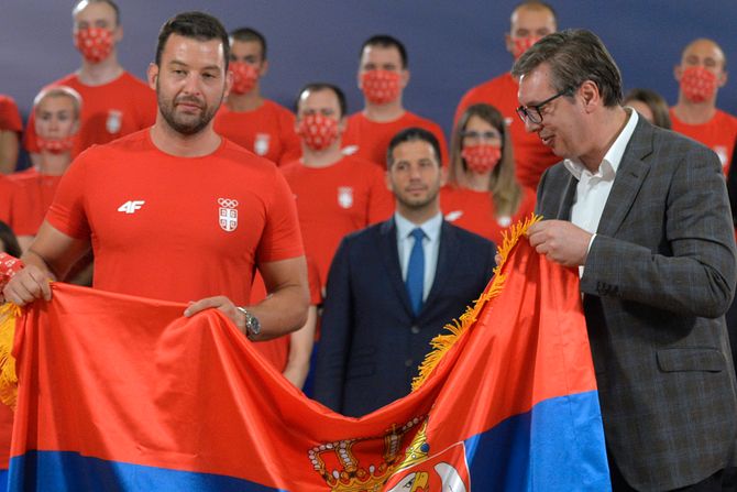 Aleksandar Vučić sportisti olimpijski tim Aleksandar Vučić sportisti olimpijski tim