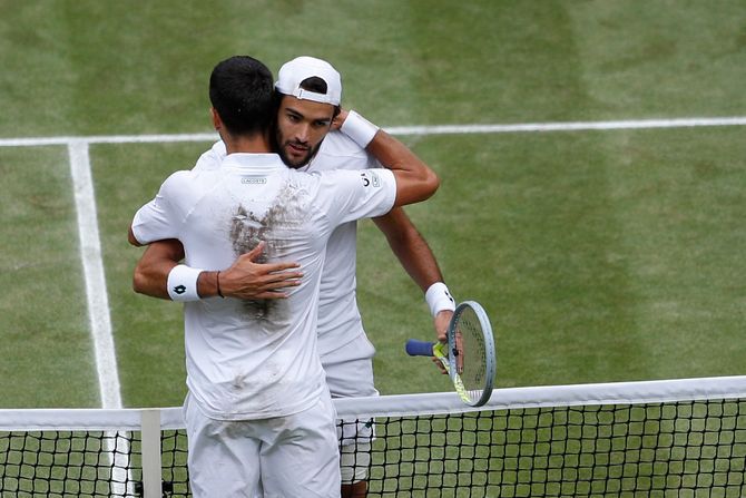 Tenis Vimbldon finale Novak Đoković, Mateo Beretini