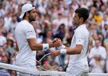 Tenis Vimbldon finale Novak Đoković, Mateo Beretini Tenis Vimbldon finale Novak Đoković, Mateo Beretini