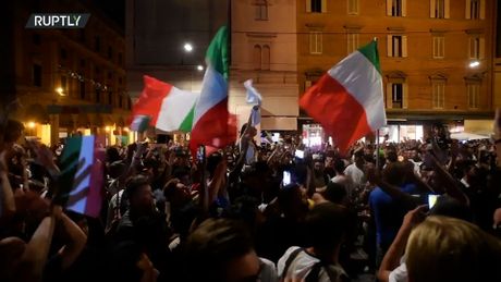 Italija, navijači, slavlje EURO 2020