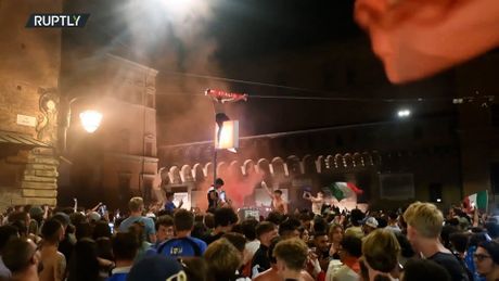 Italija, navijači, slavlje EURO 2020