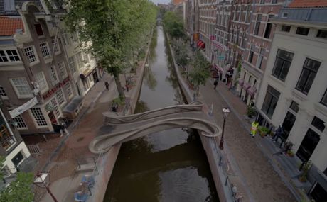 Amsterdam, 3D odšampani most