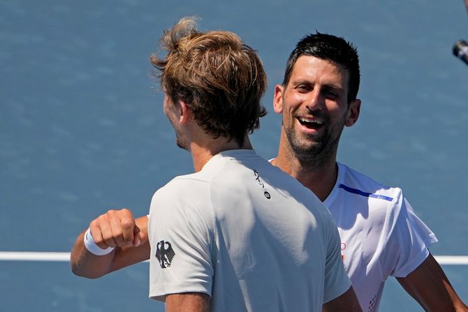 Novak Djokovi i Aleksandar Zverev