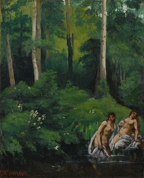 Gustave Courbet Bathers in the forest Gustave Courbet Bathers in the forest