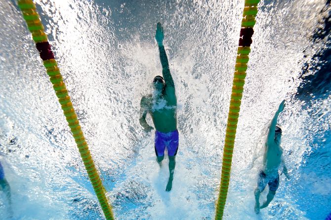 APTOPIX Tokyo Olympics Swimming