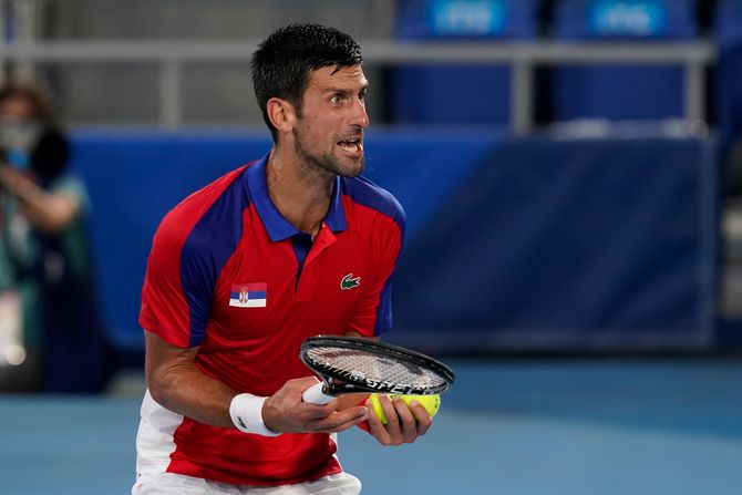 Novak Đoković; Aleksander Zverev, Olimpijske igre 2020, Tokio 2020