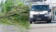 Olujno nevreme napravilo haos u Trebinju: Snažan vetar lomio stabla, ulice poplavljene, uništeni automobili