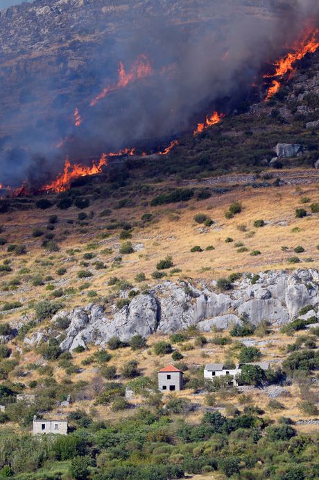 Trogir, Hrvatska, Croatia, požar, fire Trogir, Hrvatska, Croatia, požar, fire