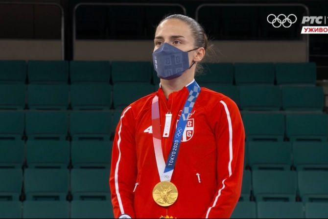 Jovana Preković, dodela medalja