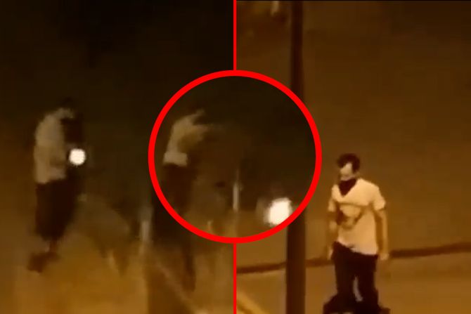 Zastrašujući snimak podmetanja požara u Podgorici: Piroman zapalio papirić, pa ga bacio - Vimarsana News