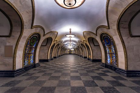 Moskva, Metro, Rusija, Ruska Federacija