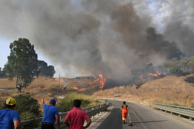 Italja požari, Sicilija, Italy Wildfires