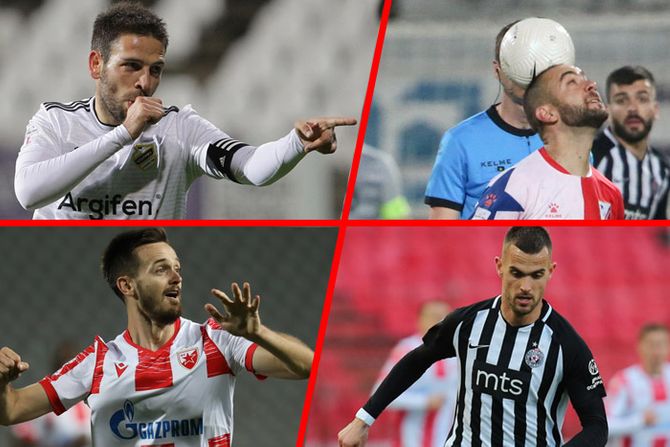 Zvezda, Partizan, Vojvodina i Čukarički