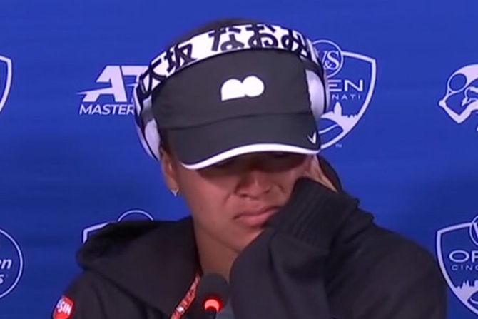 Naomi Osaka, plač